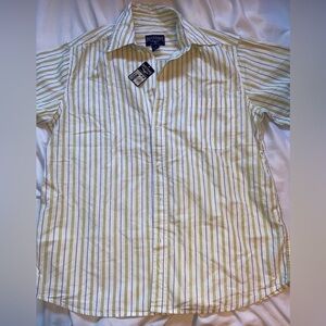 NEW VTG Steve & Barry's Button Down Shirt Men's Size Small Short Sleeve Green